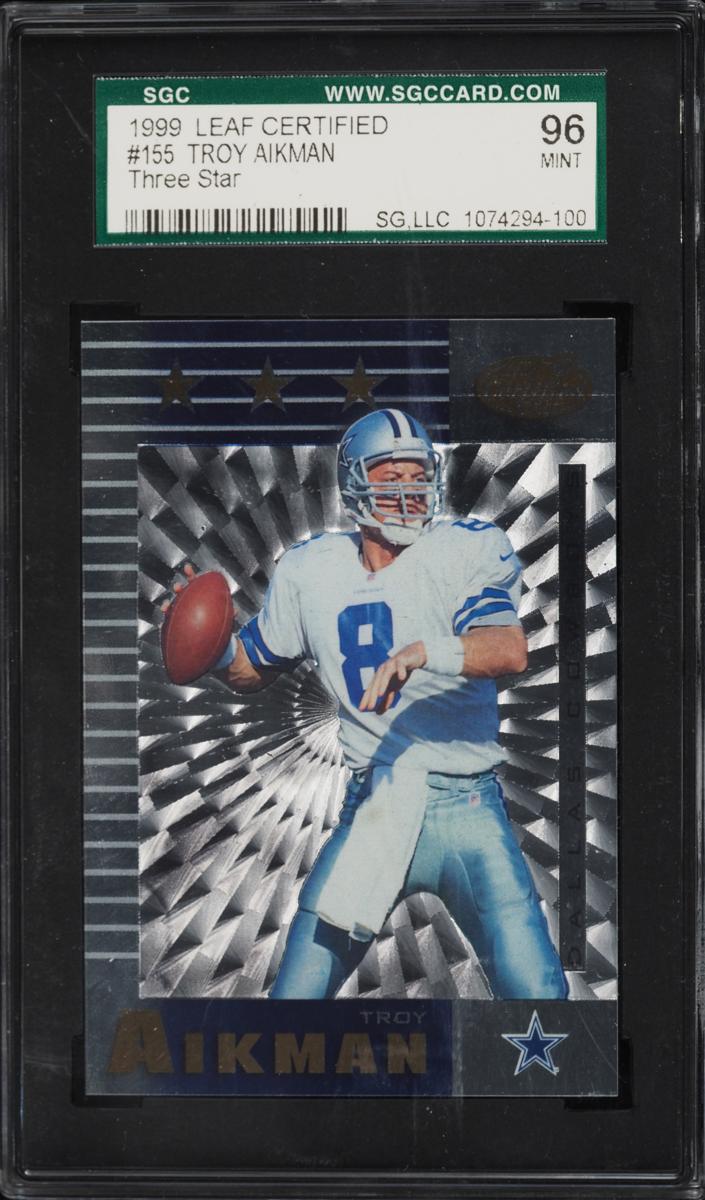 1999 Leaf Certified Football Troy Aikman #155