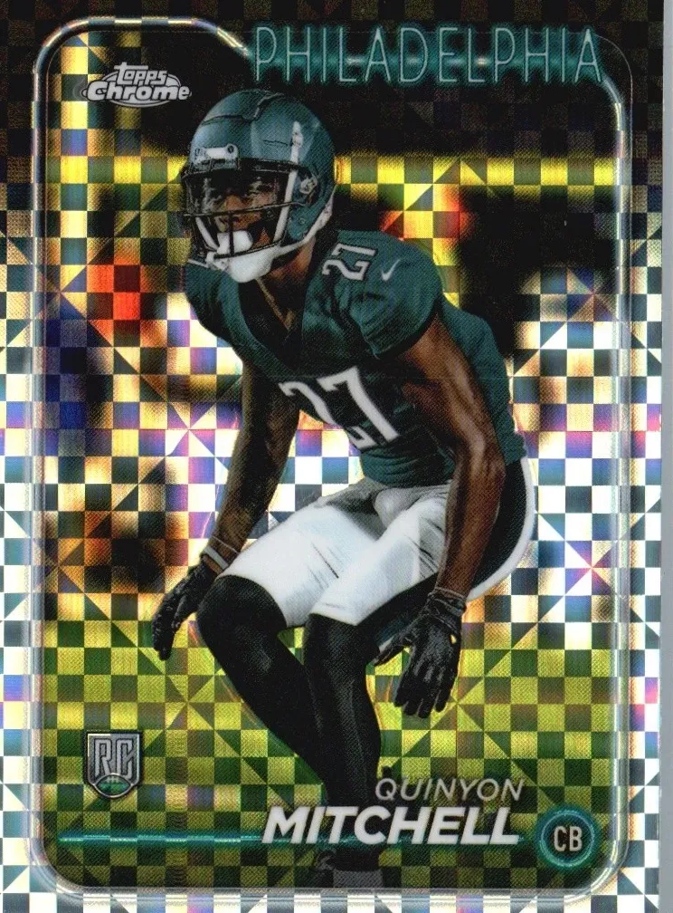2024 Topps Chrome Football X-Fractor Quinyon Mitchell #229 PSA 10