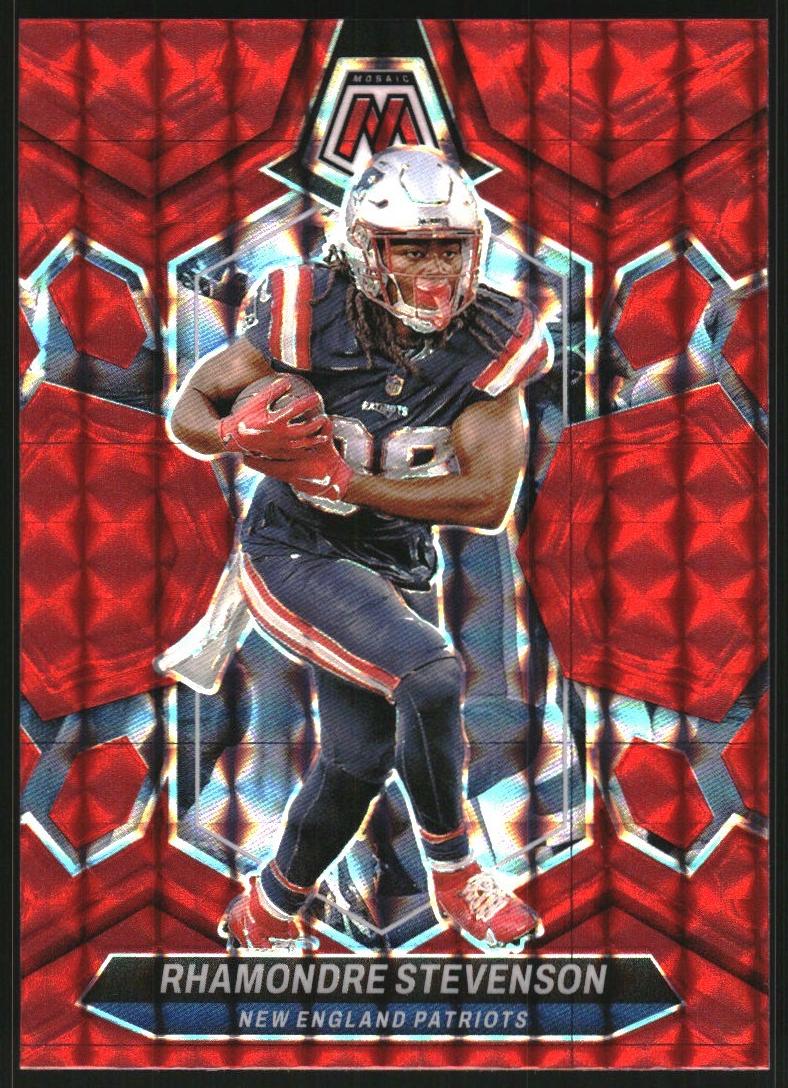 2024 Panini Mosaic Football Red Rhamondre Stevenson #149