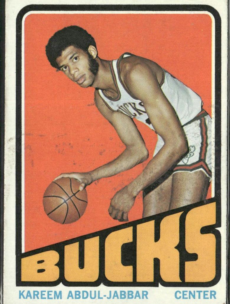 1972 Topps Basketball Kareem Abdul-Jabbar #100 PSA 8