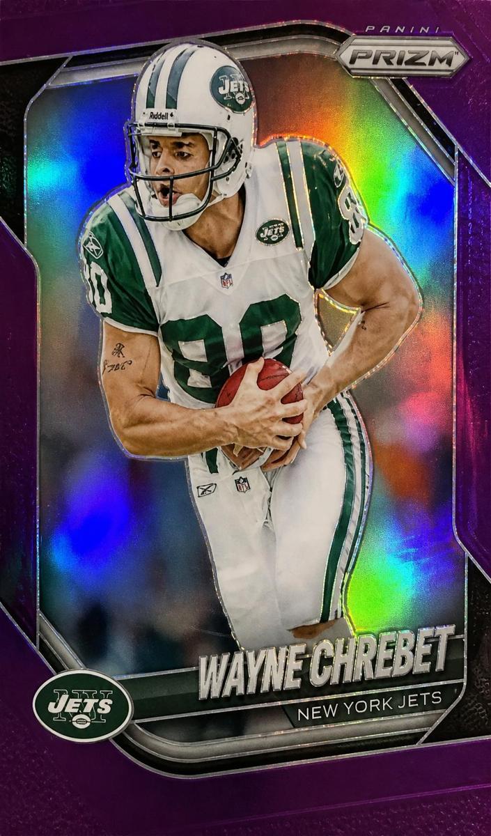 2025 Panini Prizm Football Purple Wayne Chrebet #295