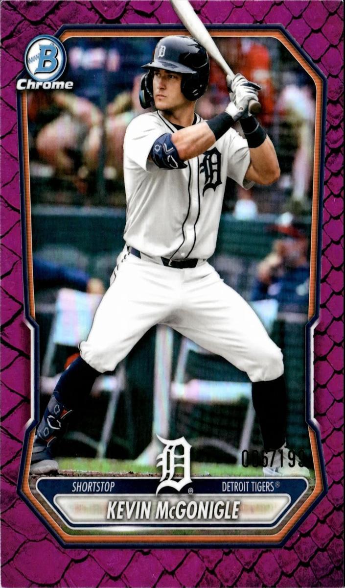2026 Bowman Baseball Reptilian Fuchsia Refractor Kevin McGonigle #BCP-145