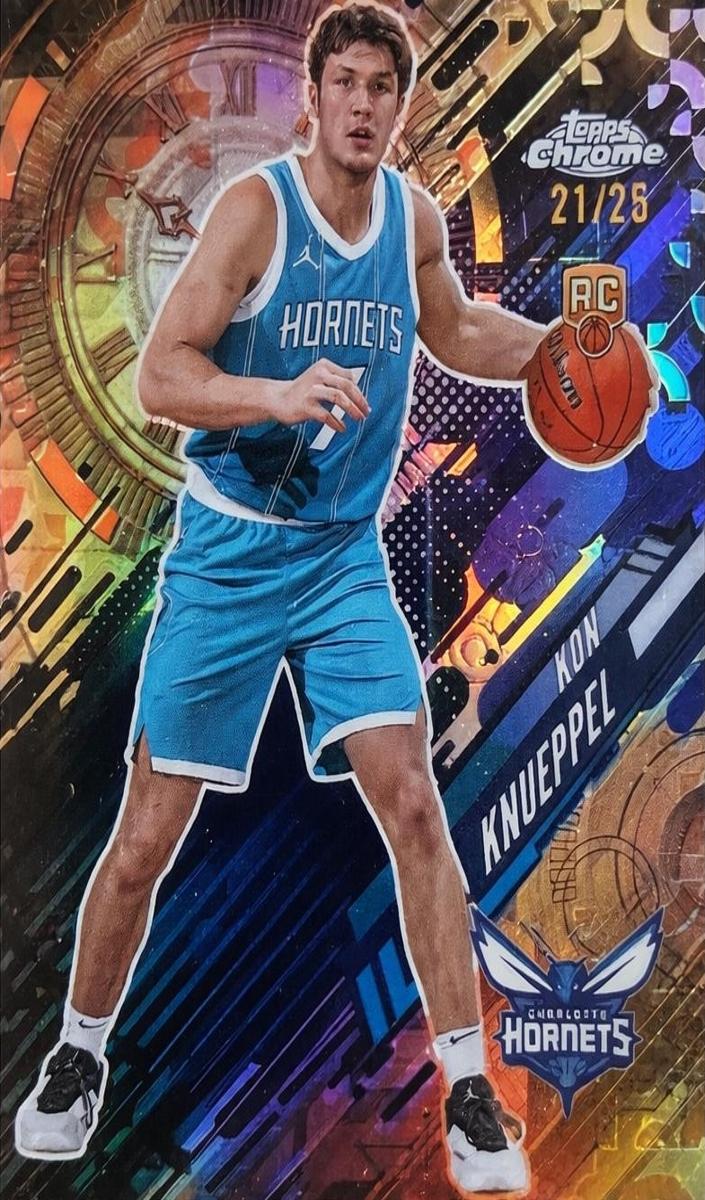 2025 Topps Chrome Basketball Orange Refractor Kon Knueppel #GT-19 PSA 10