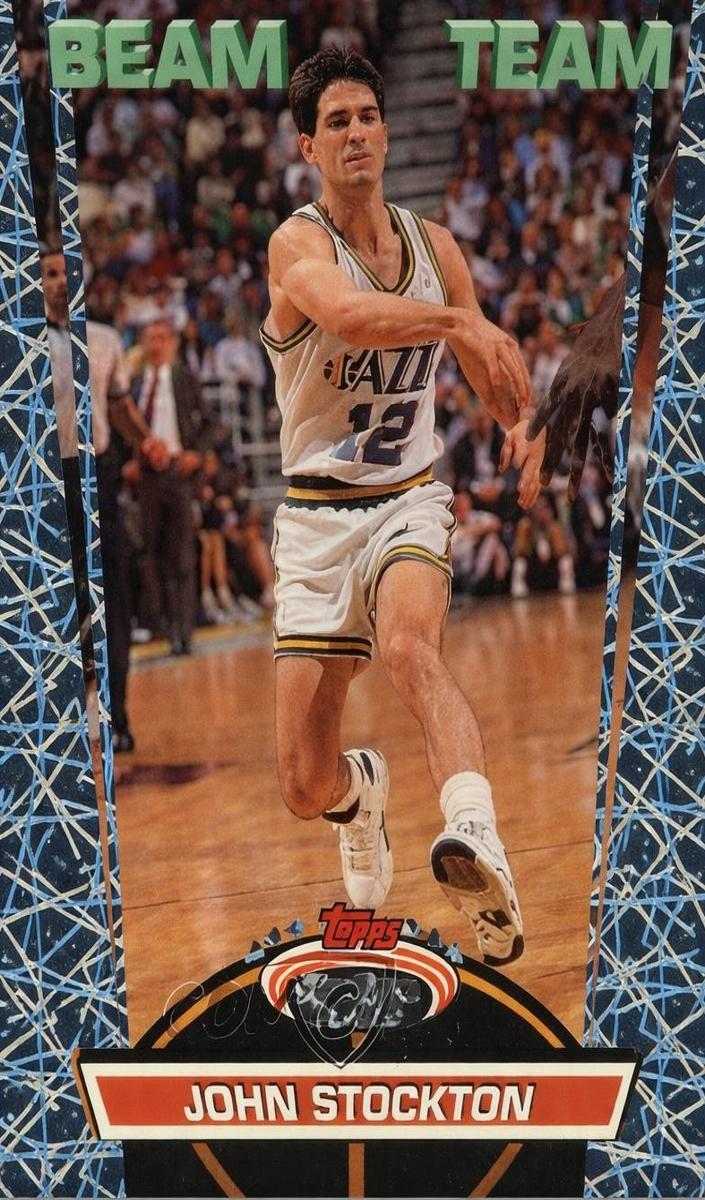 1992 Topps Stadium Club Basketball John Stockton #11 PSA 9