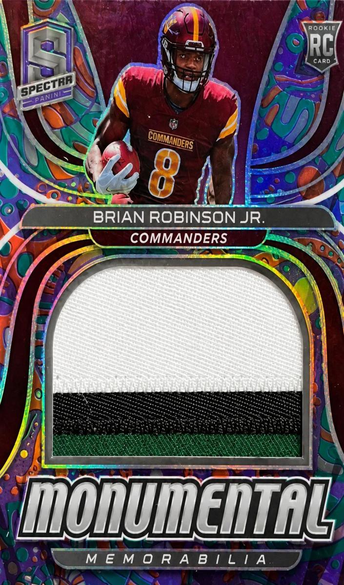 2022 Panini Spectra Football Psychedelic Brian Robinson Jr. #MME-BRO