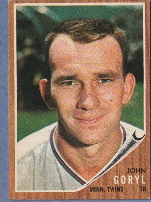 1962 Topps Baseball John Goryl #558