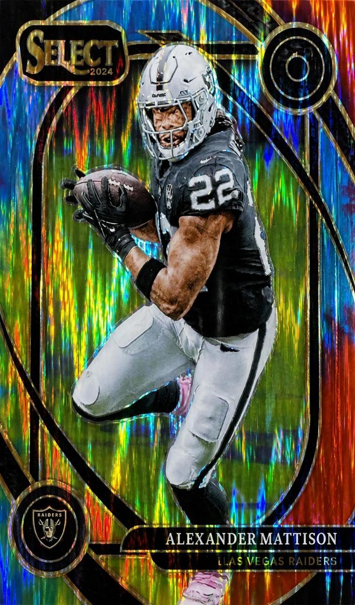 2024 Panini Select Football Tie-Dye Shock Alexander Mattison #204