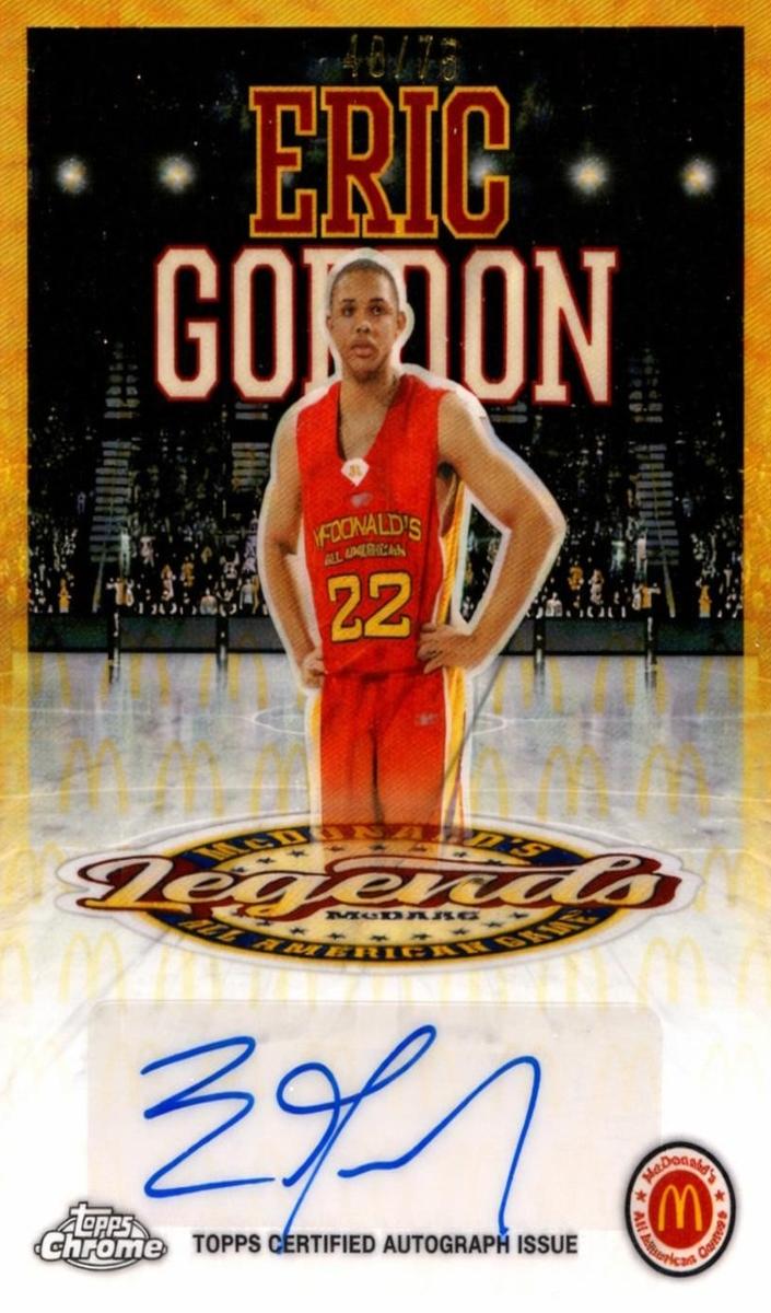 2025 Topps Chrome McDonald's All American Basketball McDonald's Logo Refractor Eric Gordon #LA-EG