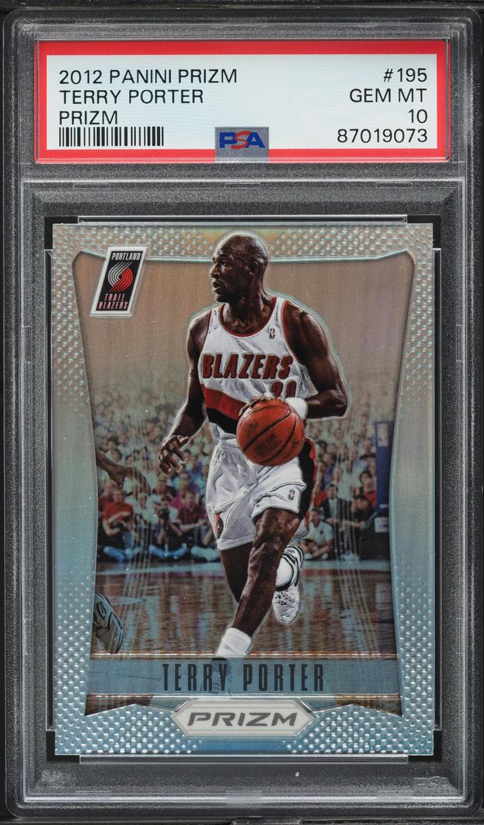 2012 Panini Prizm Basketball Silver Prizm Terry Porter #195 PSA 8.5