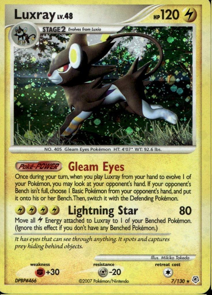 2007 Pokemon Diamond & Pearl Luxray #7 PSA 8