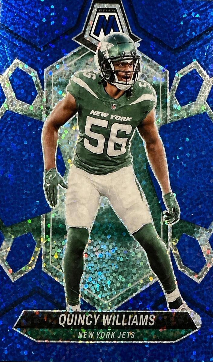 2024 Panini Mosaic Football Blue Sparkle Quincy Williams #174