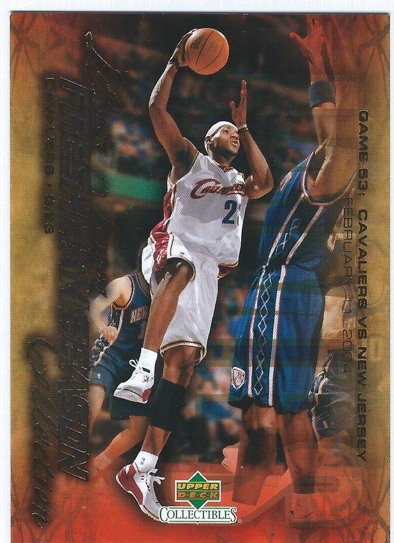2004 Upper Deck Collectibles Lebron James Freshman Season Basketball Lebron James #53