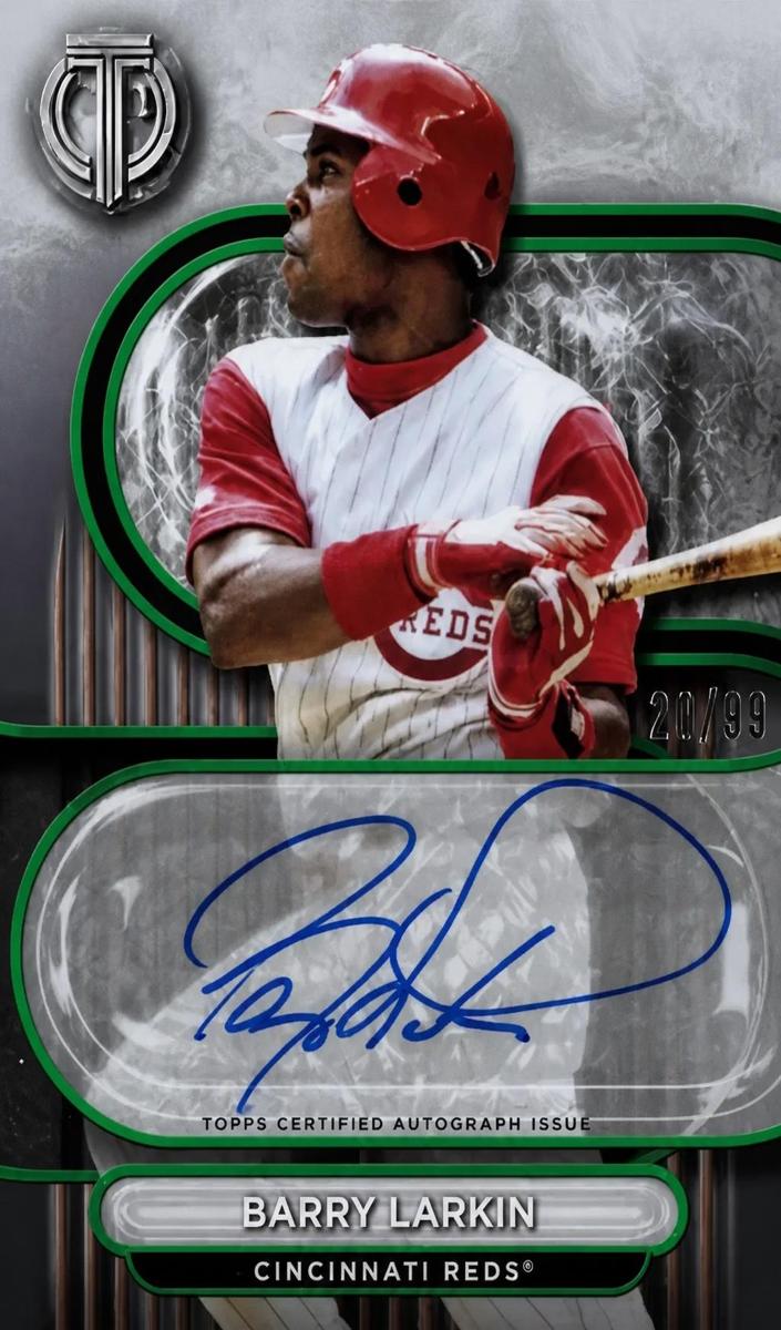 2024 Topps Tribute Baseball Green Barry Larkin #TA-BL PSA 10