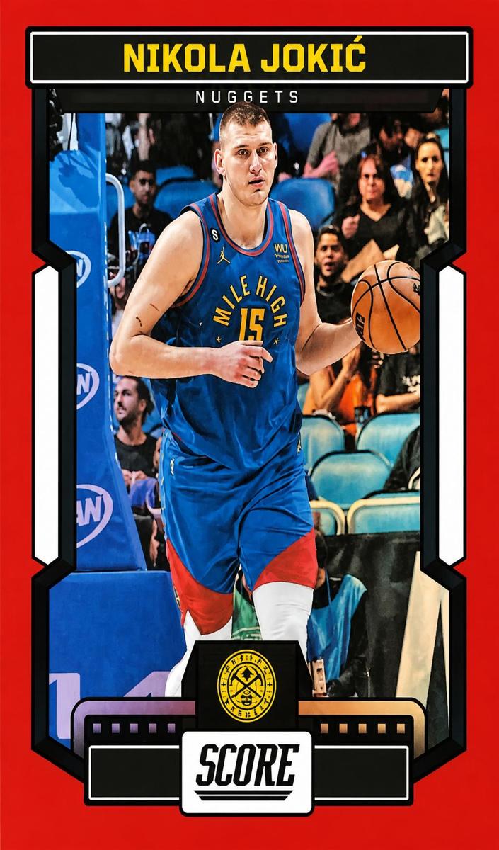 2022 Panini Chronicles Basketball Red Nikola Jokic #536 PSA 9