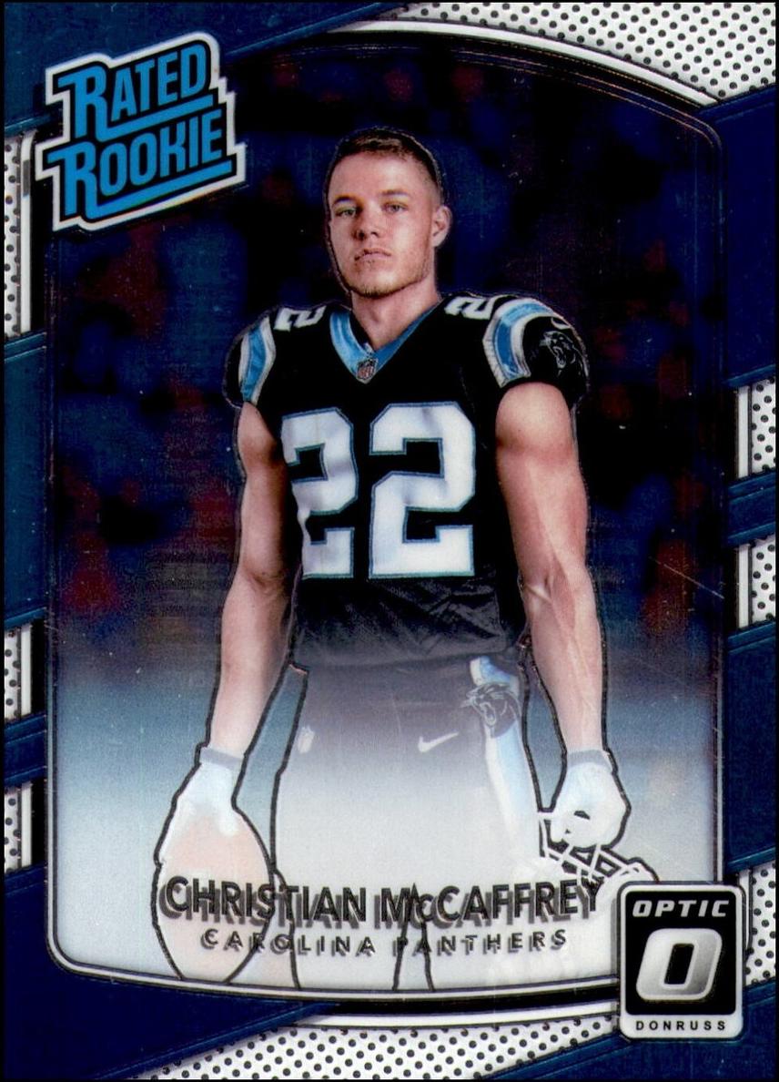 2017 Donruss Optic Football Christian McCaffrey #168 PSA 9