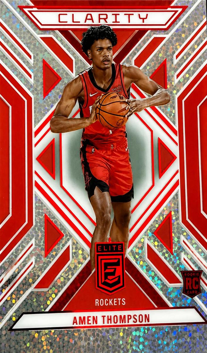 2023 Donruss Elite Basketball International Red Amen Thompson #30 PSA 9