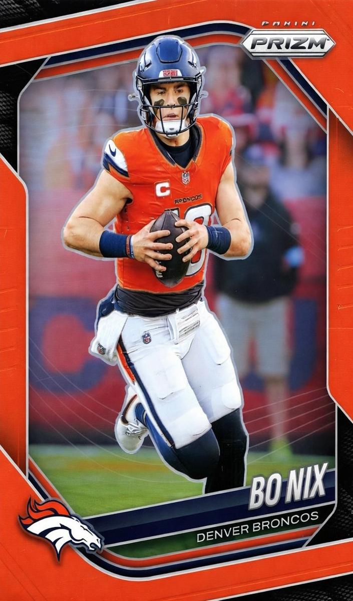 2025 Panini Prizm Football Orange Bo Nix #142