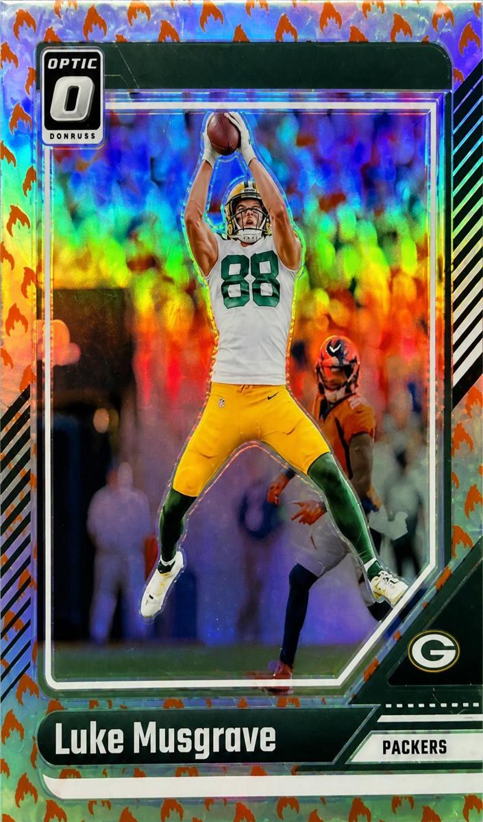 2024 Donruss Optic Football Fire Luke Musgrave #73