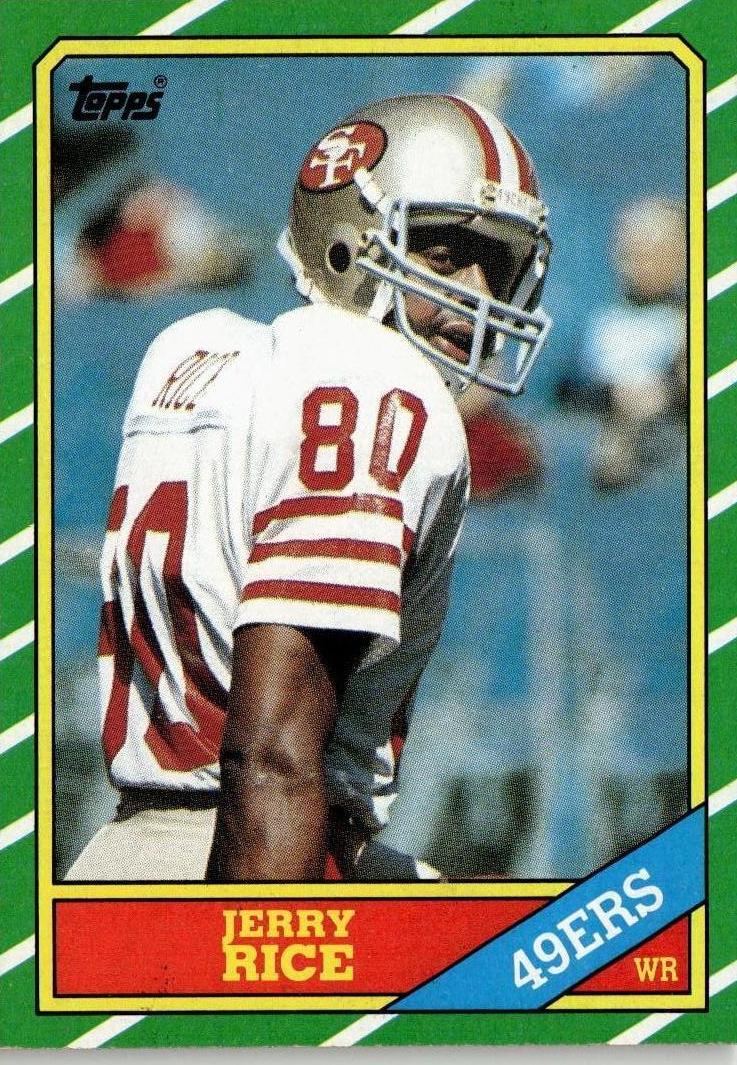 1986 Topps Football Jerry Rice #161