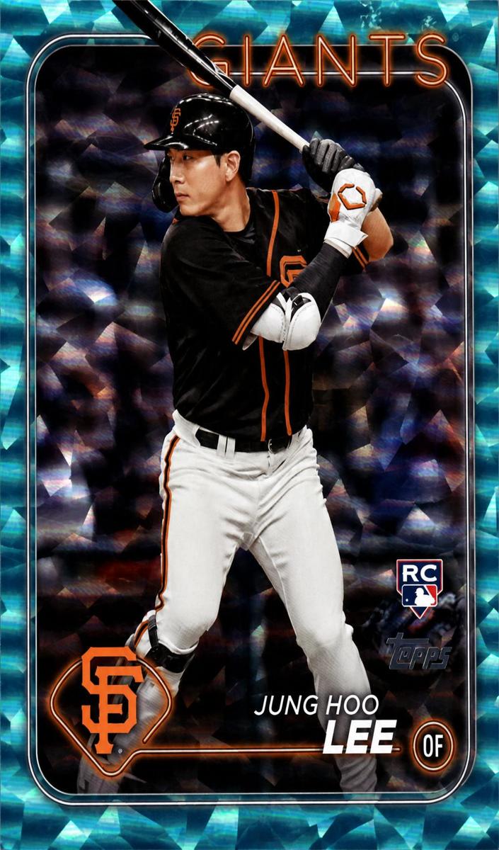 2024 Topps Baseball Aqua Crackle Foil Jung Hoo Lee #691