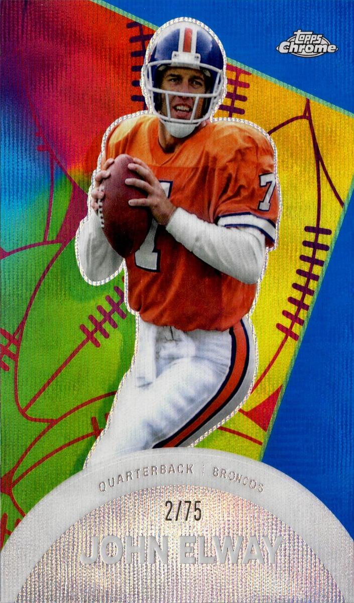 2023 Topps Composite Football Blue Wave Refractor John Elway #CAE-4