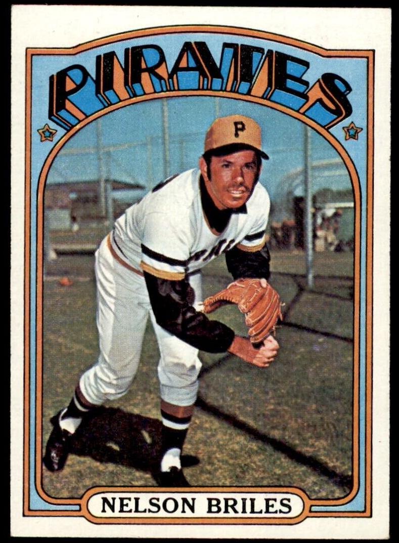 1972 Topps Baseball Nelson Briles #605 PSA 10