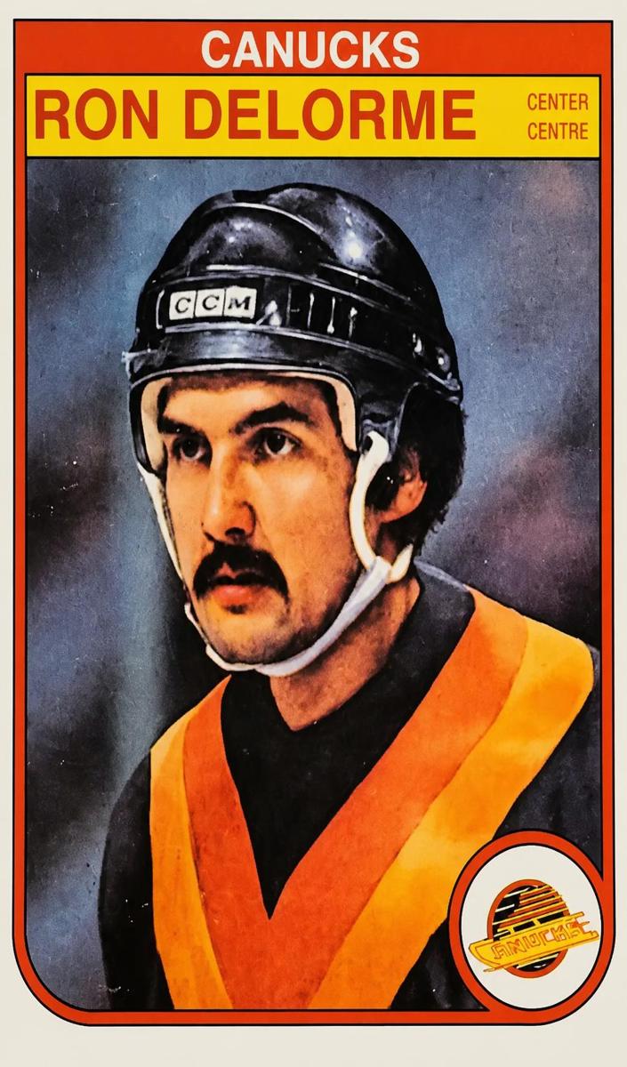 1982 O-Pee-Chee Hockey Ron Delorme #347 PSA 8.5