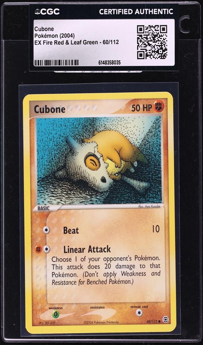 2004 Pokemon EX FireRed & LeafGreen Cubone #60 PSA 9