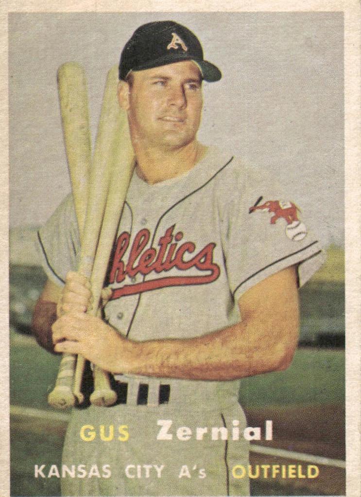 1957 Topps Baseball Gus Zernial #253