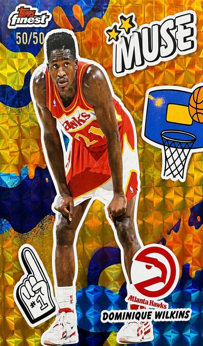 2025 Topps Finest Basketball Gold Refractor Dominique Wilkins #M-21