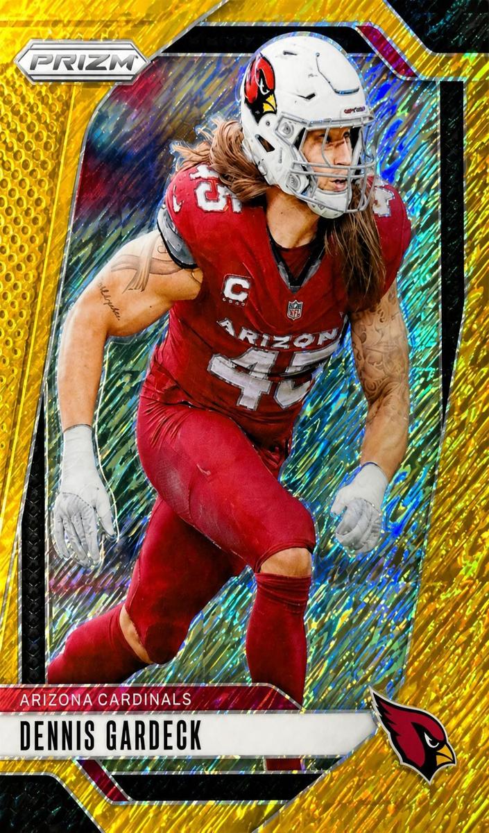 2024 Panini Prizm Football Gold Shimmer Dennis Gardeck #6