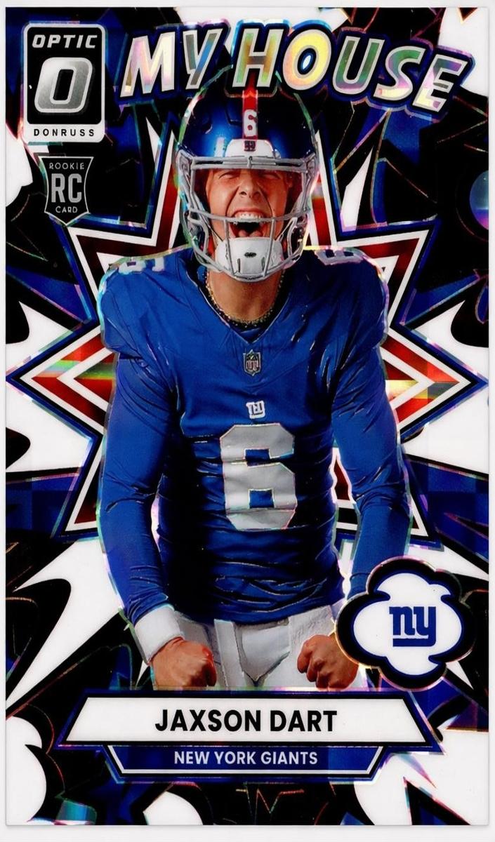 2025 Donruss Optic Football Black Pandora Jaxson Dart #2 PSA 9
