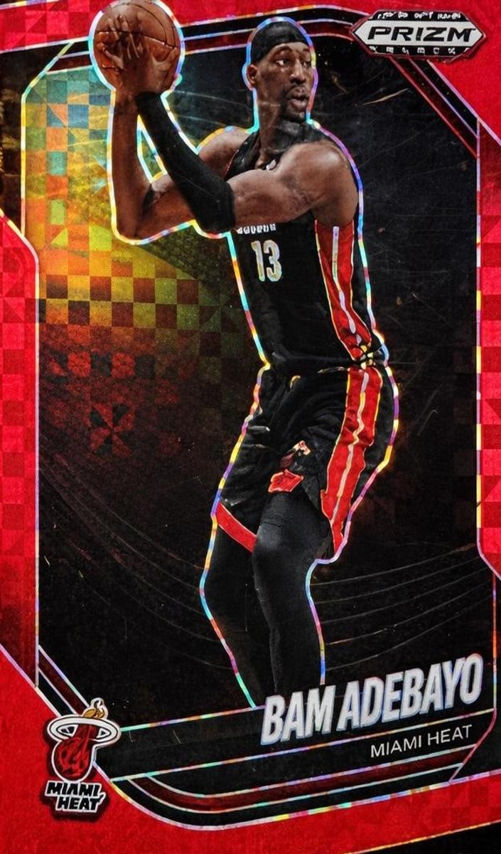 2024 Panini Prizm Black Basketball Red Power Bam Adebayo #50