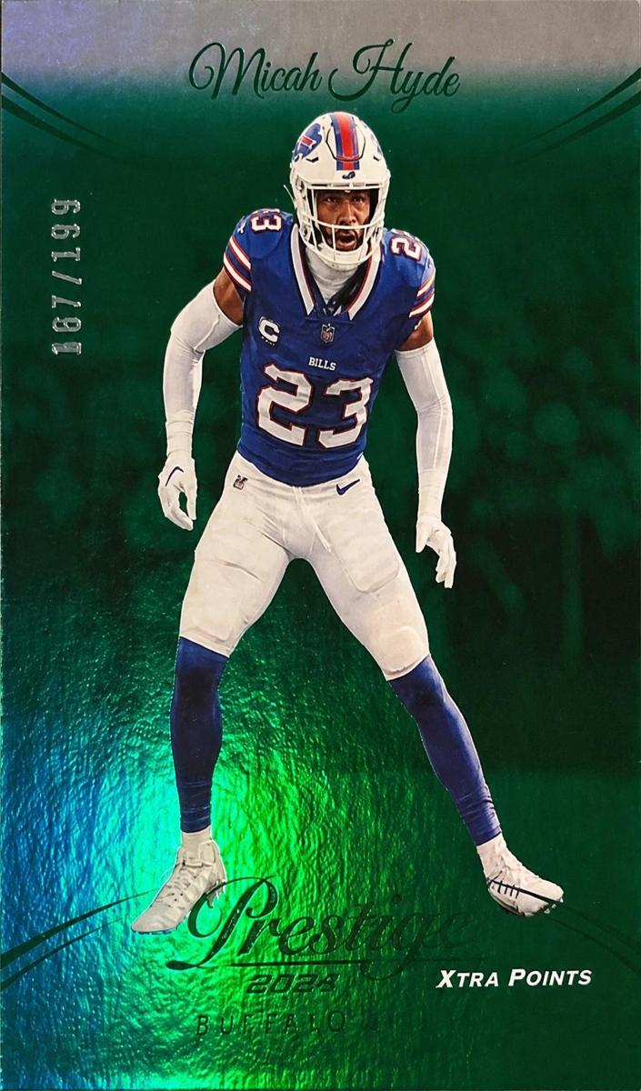 2024 Panini Prestige Football Green Premium Xtra Points Micah Hyde #34