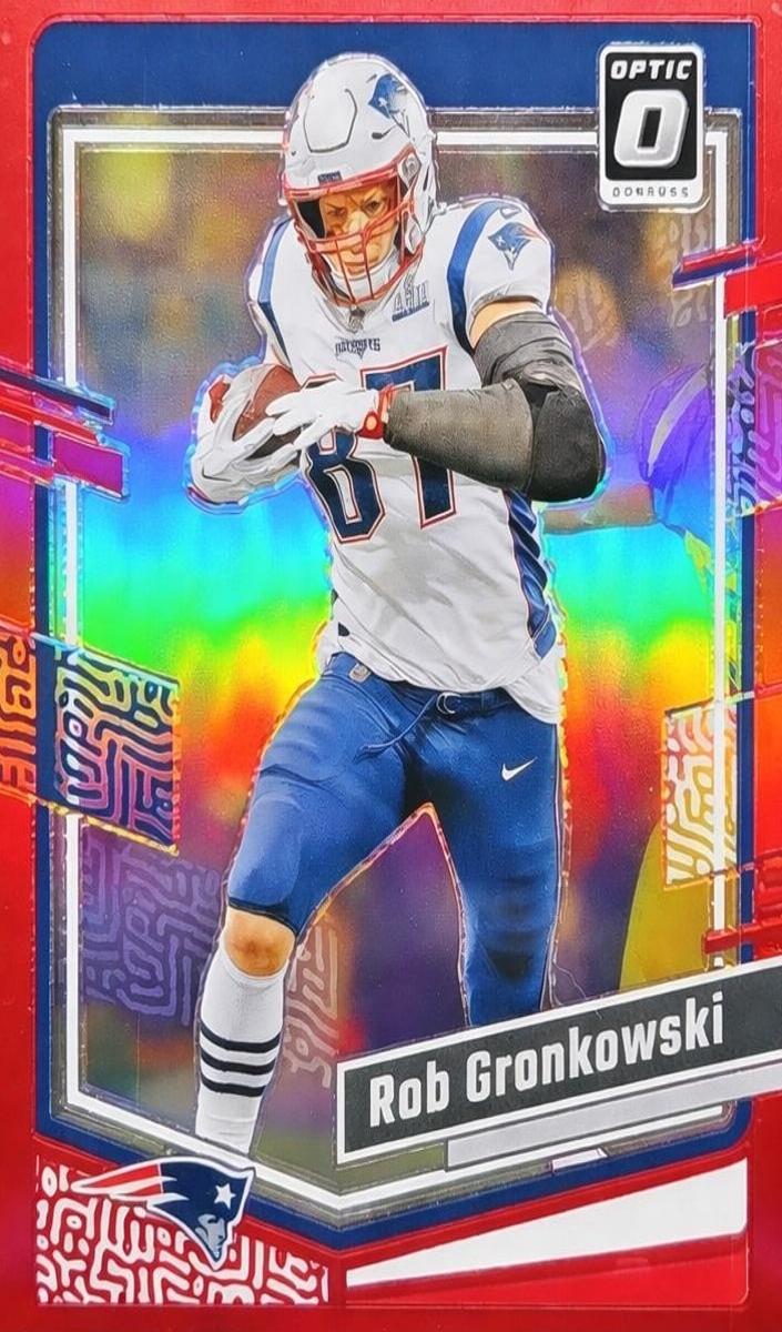 2023 Donruss Optic Football Red Rob Gronkowski #132 PSA 9