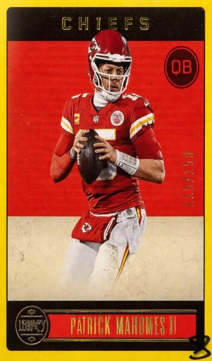 2023 Panini Legacy Football Yellow Patrick Mahomes II #46