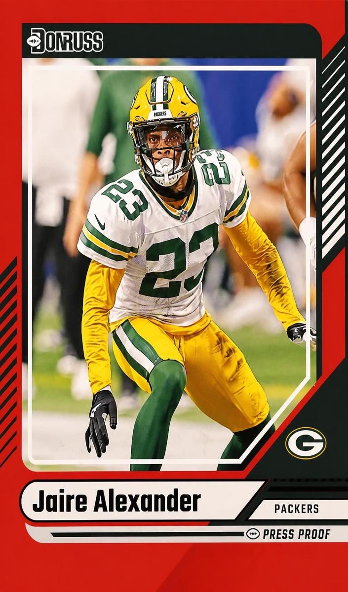 2024 Panini Donruss Football Press Proof Red Jaire Alexander #158