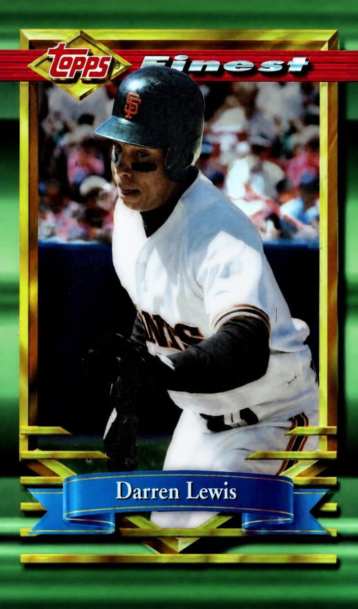 1994 Topps Finest Baseball Refractor Darren Lewis #85