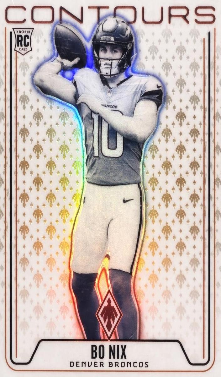 2024 Panini Phoenix Football Bronze Bo Nix #CON-BNX PSA 9