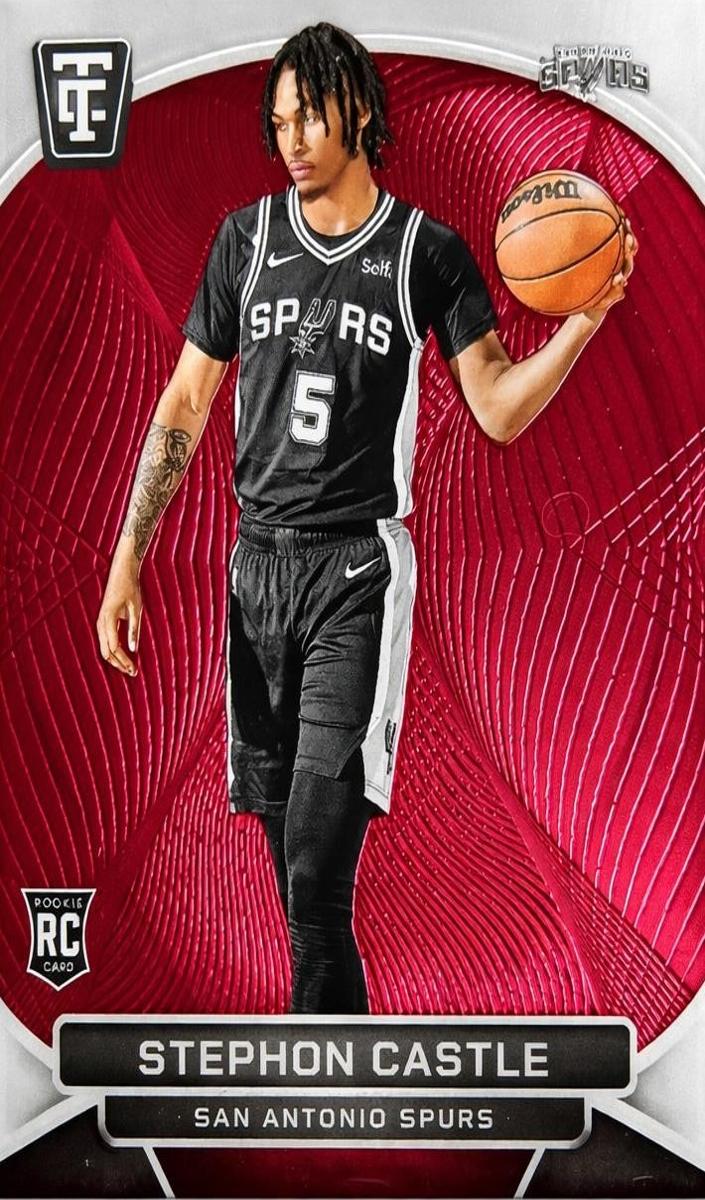 2024 Panini Totally Certified Basketball Mirror Maroon Stephon Castle #167 PSA 10