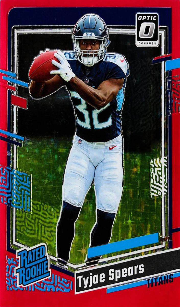 2023 Donruss Optic Football Red Stars Tyjae Spears #297