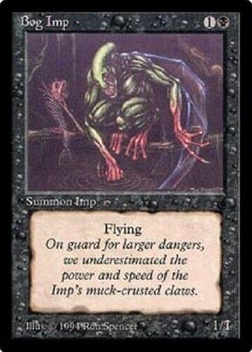 1994 Magic The Gathering The Dark Bog Imp #NNO BGS 9.5