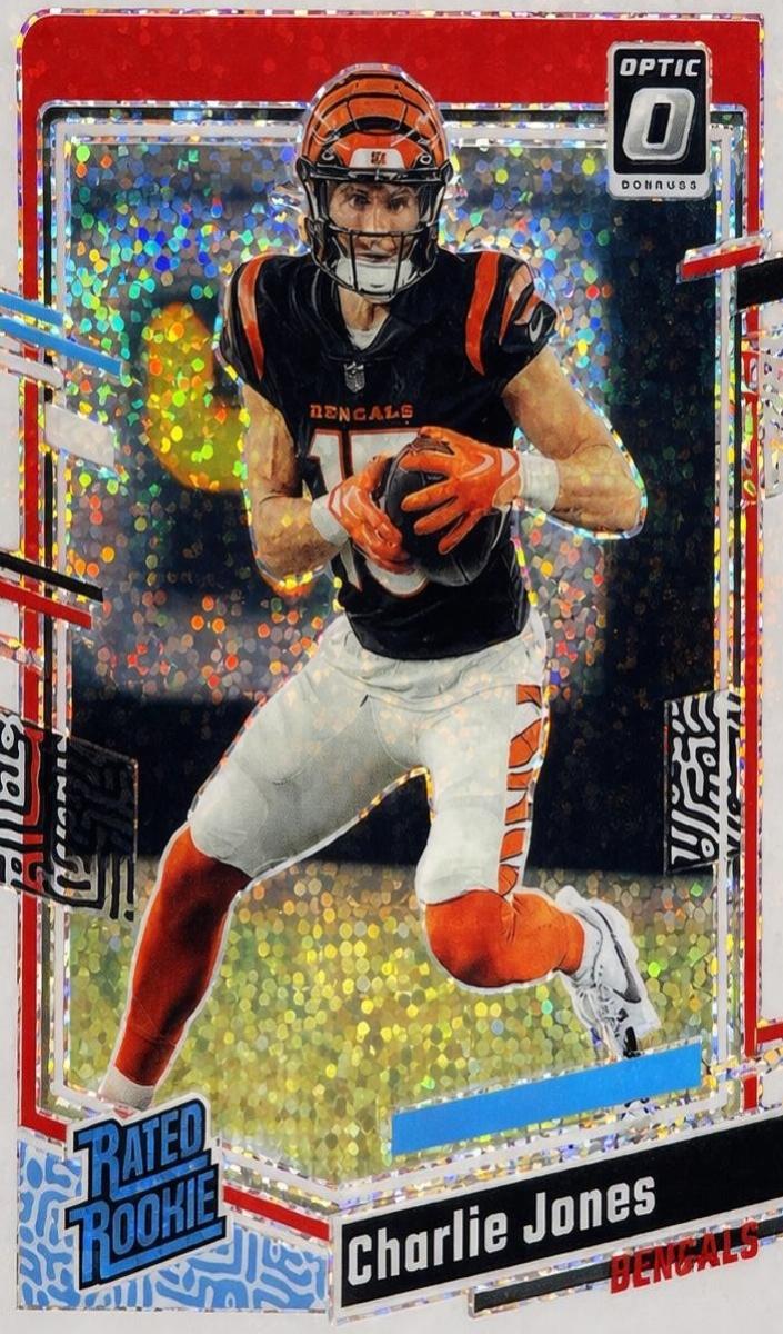 2023 Donruss Optic Football White Sparkle Charlie Jones #223