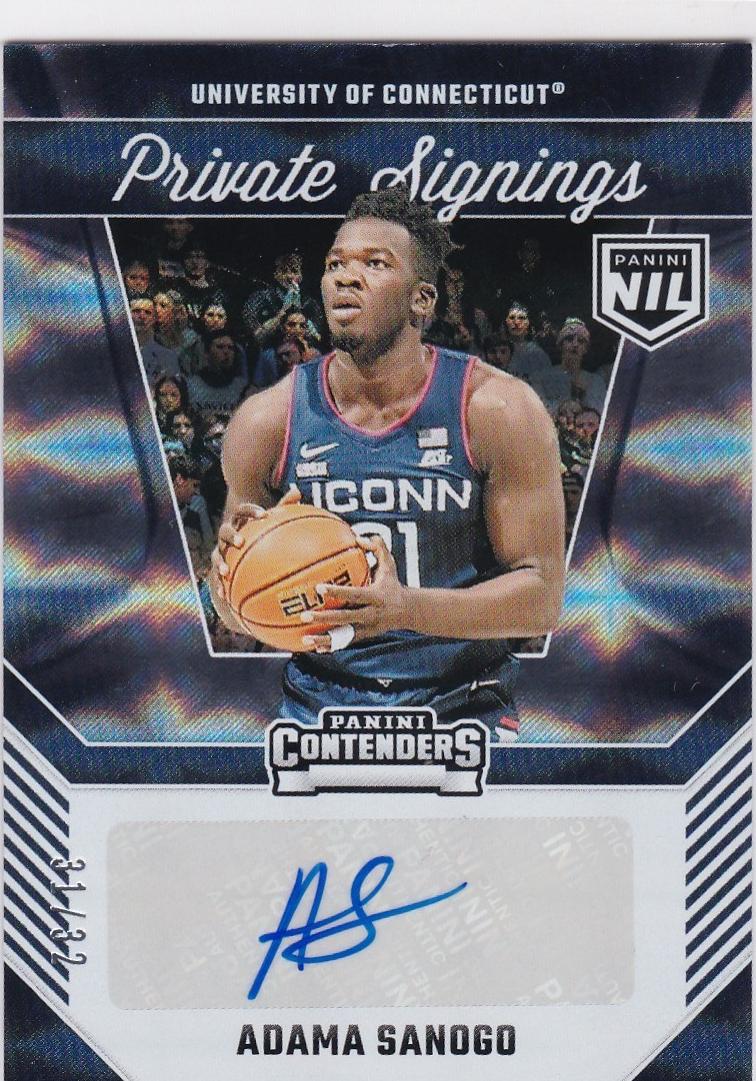 2024 Panini NIL University of Connecticut Basketball SP Holo Adama Sanogo #AS
