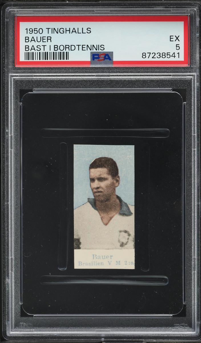 1950 Tinghalls Soccer Bast I Bordtennis Bauer #NNO PSA 4.5