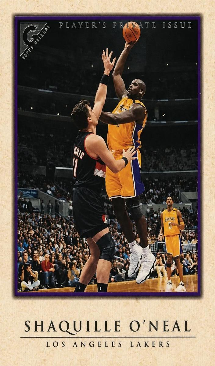 1999 Topps Gallery Basketball Player's Private Issue Shaquille O'Neal #40