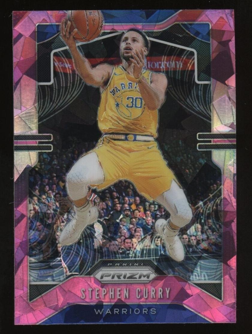 2019 Panini Prizm Basketball Pink Ice Stephen Curry #98