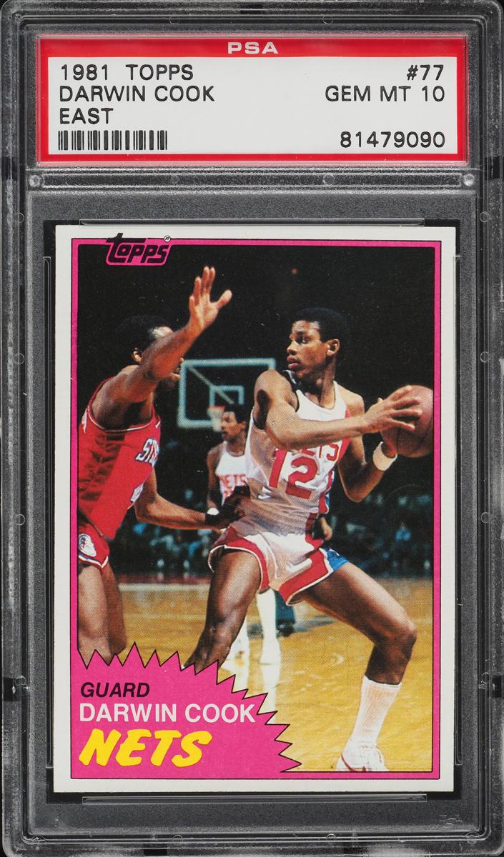 1981 Topps Basketball East Darwin Cook #77 PSA 9