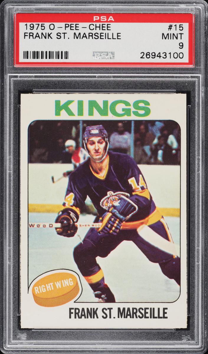 1975 O-Pee-Chee Hockey Frank St. Marseille #15 PSA 9