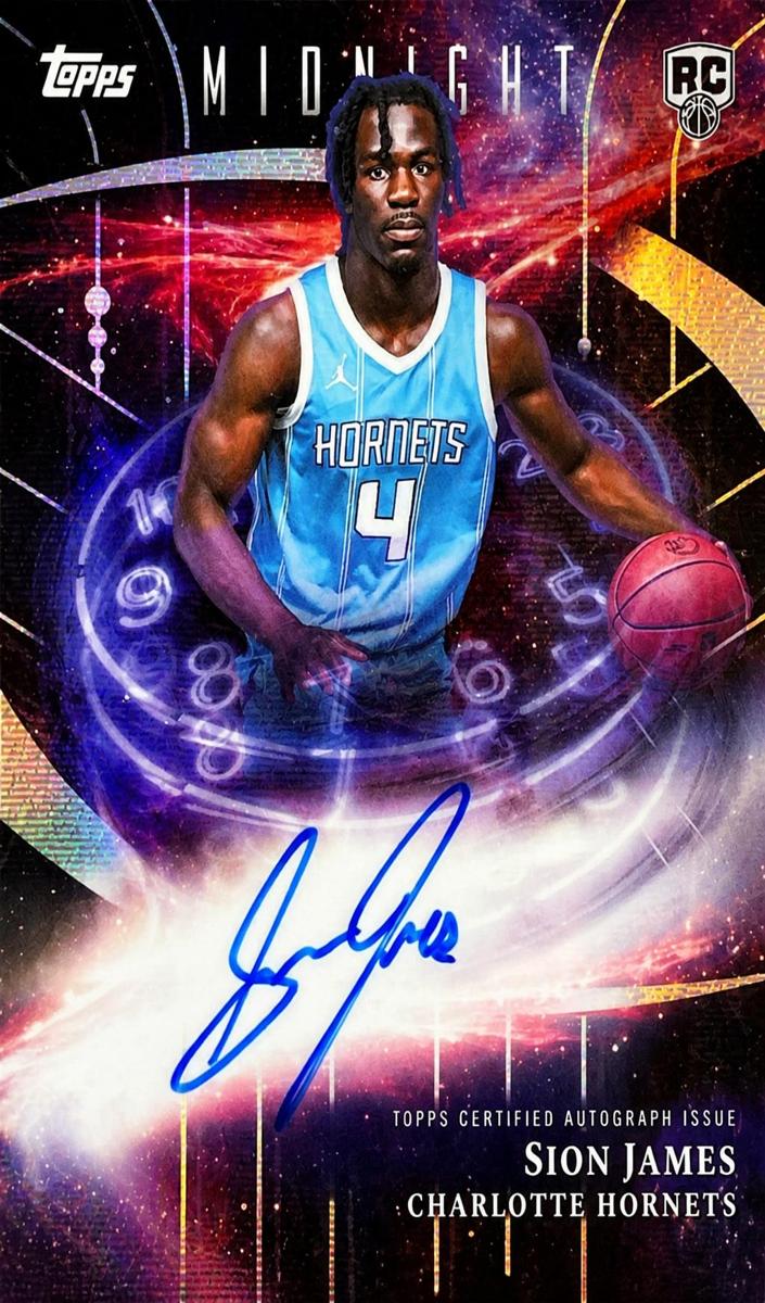 2025 Topps Midnight Basketball Moon Beam Sion James #SMR-SJ